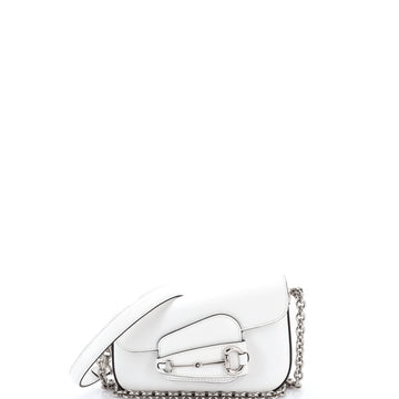 Gucci Horsebit 1955 Asymmetric Shoulder Bag Leather Mini