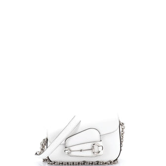Gucci Horsebit 1955 Asymmetric Shoulder Bag Leather Mini