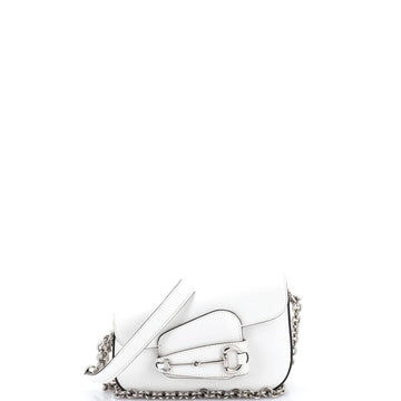 Gucci Horsebit 1955 Asymmetric Shoulder Bag Leather Mini