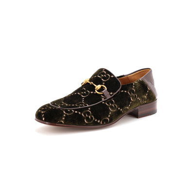 Gucci Men's Jordaan Loafers GG Velvet