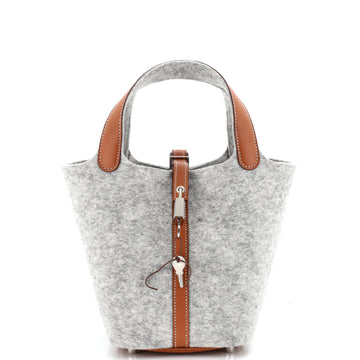 Hermes Picotin Lock Bag Felt with Leather PM