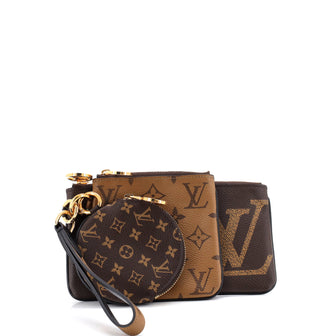 Louis Vuitton Trio Pouch Set Reverse Monogram Giant