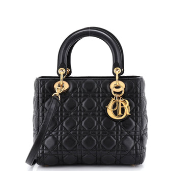 Christian Dior Lady Dior Bag Cannage Quilt Lambskin Medium