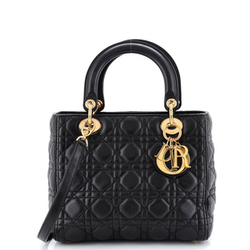 Christian Dior Lady Dior Bag Cannage Quilt Lambskin Medium