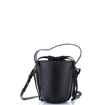 Chloe Sense Drawstring Bucket Bag Leather