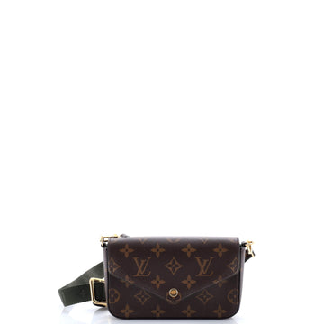 Louis Vuitton Felicie Strap & Go Handbag Monogram Canvas