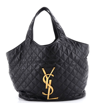 Saint Laurent Icare Shopping Tote Quilted Leather Maxi