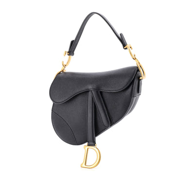 Christian Dior Saddle Handbag Leather Mini