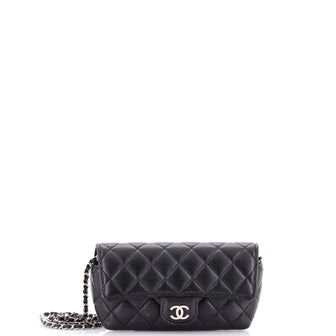 Chanel Classic Sunglasses Case with Chain Quilted Caviar