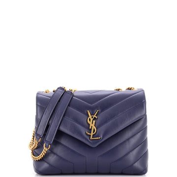 Saint Laurent Loulou Shoulder Bag Matelasse Chevron Leather Small