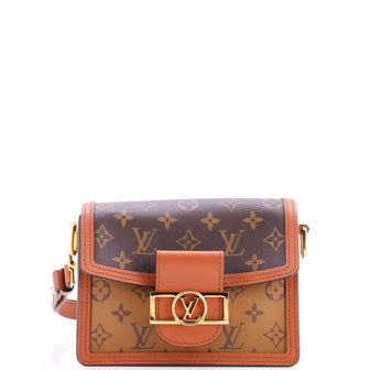 Louis Vuitton Dauphine Shoulder Bag Reverse Monogram Canvas Mini