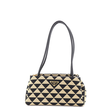 Prada Symbole Shoulder Bag Jacquard Small