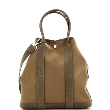 Hermes Garden File Tote Toile and Leather 28