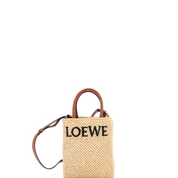 Loewe A5 Tote Raffia and Leather