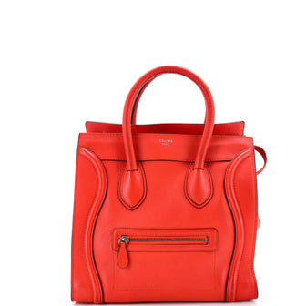 Celine Luggage Bag Grainy Leather Mini