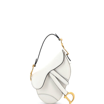 Christian Dior Saddle Handbag Leather Mini