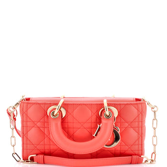 Christian Dior Lady D-Joy Bag Cannage Quilt Lambskin Small