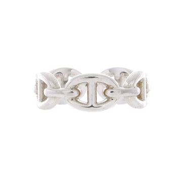 Hermes Chaine d'Ancre Enchainee Ring Sterling Silver Small