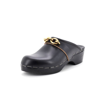 Saint Laurent Women's Toff 15 Clog Mules Leather