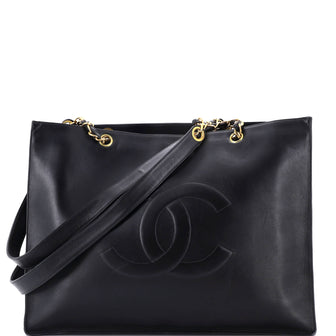 Chanel Vintage CC Chain Tote Lambskin XL