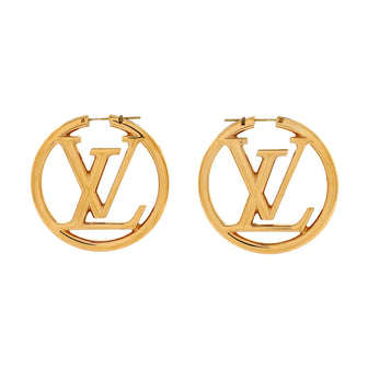 Louis Vuitton Louise Hoop Earrings Metal GM