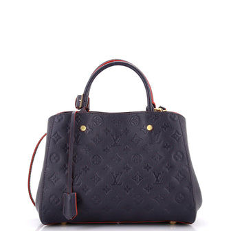 Louis Vuitton Montaigne Handbag Monogram Empreinte Leather MM