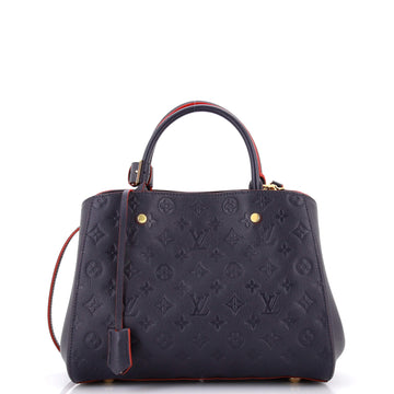 Louis Vuitton Montaigne Handbag Monogram Empreinte Leather MM