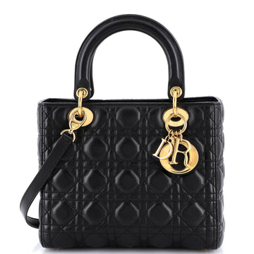 Christian Dior Lady Dior Bag Cannage Quilt Lambskin Medium