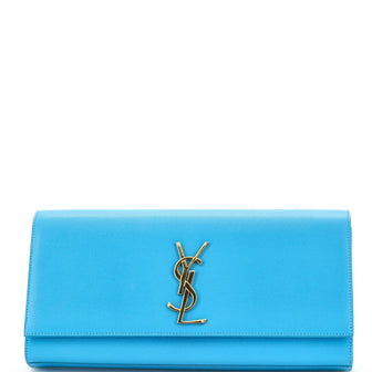 Saint Laurent Classic Monogram Clutch Leather Long