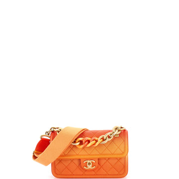 Chanel Sunset On The Sea Flap Bag Quilted Caviar Small