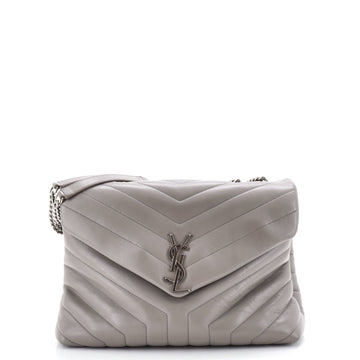 Saint Laurent Loulou Shoulder Bag Matelasse Chevron Leather Medium
