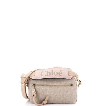 Chloe Woody Convertible Belt Bag Canvas with Leather