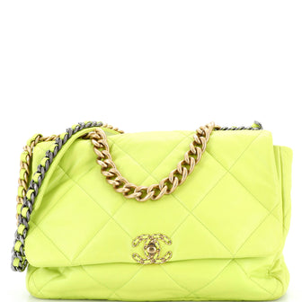 Chanel 19 Flap Bag Quilted Leather Maxi