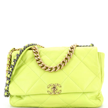 Chanel 19 Flap Bag Quilted Leather Maxi