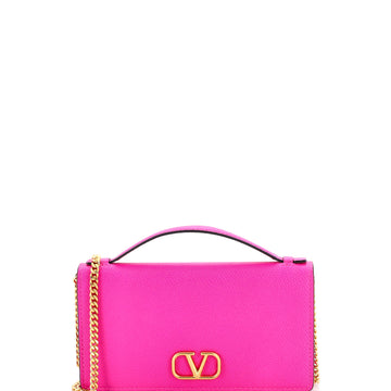 Valentino Garavani VLogo Signature Wallet on Chain Leather