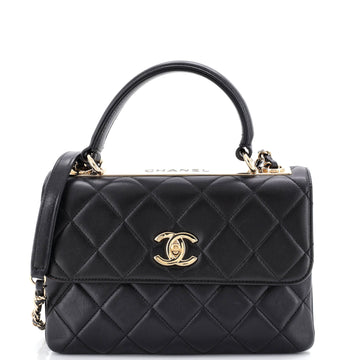 Chanel Trendy CC Top Handle Bag Quilted Lambskin Small