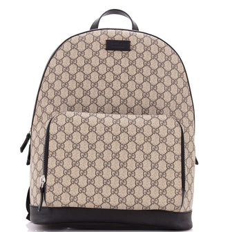 Gucci Zip Pocket Backpack GG Coated Canvas Medium