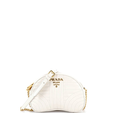 Prada Dome Crossbody Bag Diagramme Quilted Leather Small
