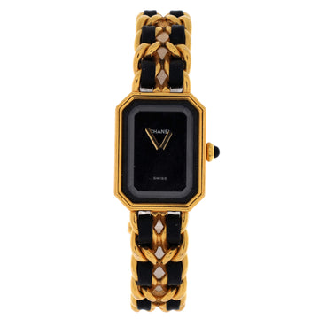Chanel Premiere Rock Quartz Watch Plated Metal and Leather 20