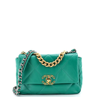 Chanel 19 Flap Bag Quilted Leather Medium
