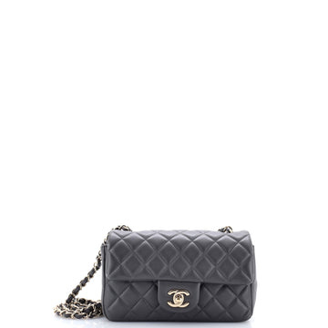 Chanel Classic Single Flap Bag Quilted Lambskin Mini