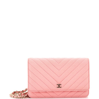 Chanel Wallet on Chain Chevron Caviar