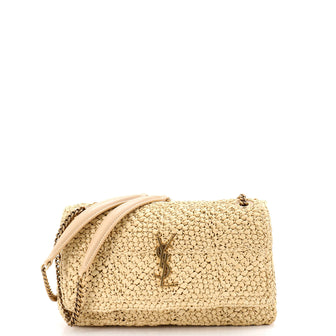 Saint Laurent Jamie Flap Bag Crochet Raffia Medium