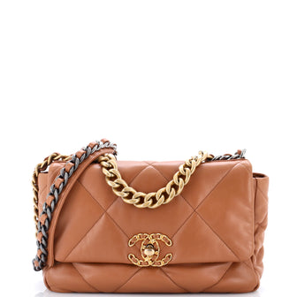 Chanel 19 Flap Bag Quilted Leather Medium