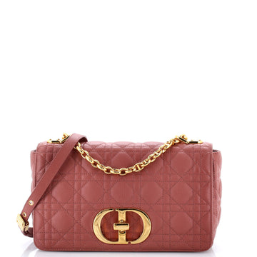 Christian Dior Caro Bag Cannage Quilt Calfskin New Medium