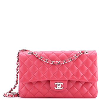 Chanel Classic Double Flap Bag Quilted Lambskin Medium