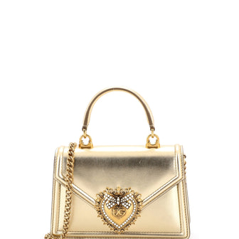 Dolce & Gabbana Devotion Top Handle Bag Leather Small