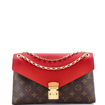 Louis Vuitton Pallas Chain Shoulder Bag Monogram Canvas and Calfskin