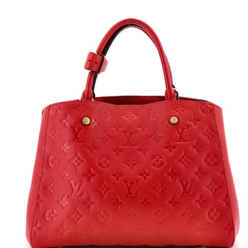Louis Vuitton Montaigne Handbag Monogram Empreinte Leather MM
