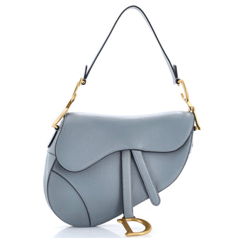 Christian Dior Saddle Handbag Leather Medium